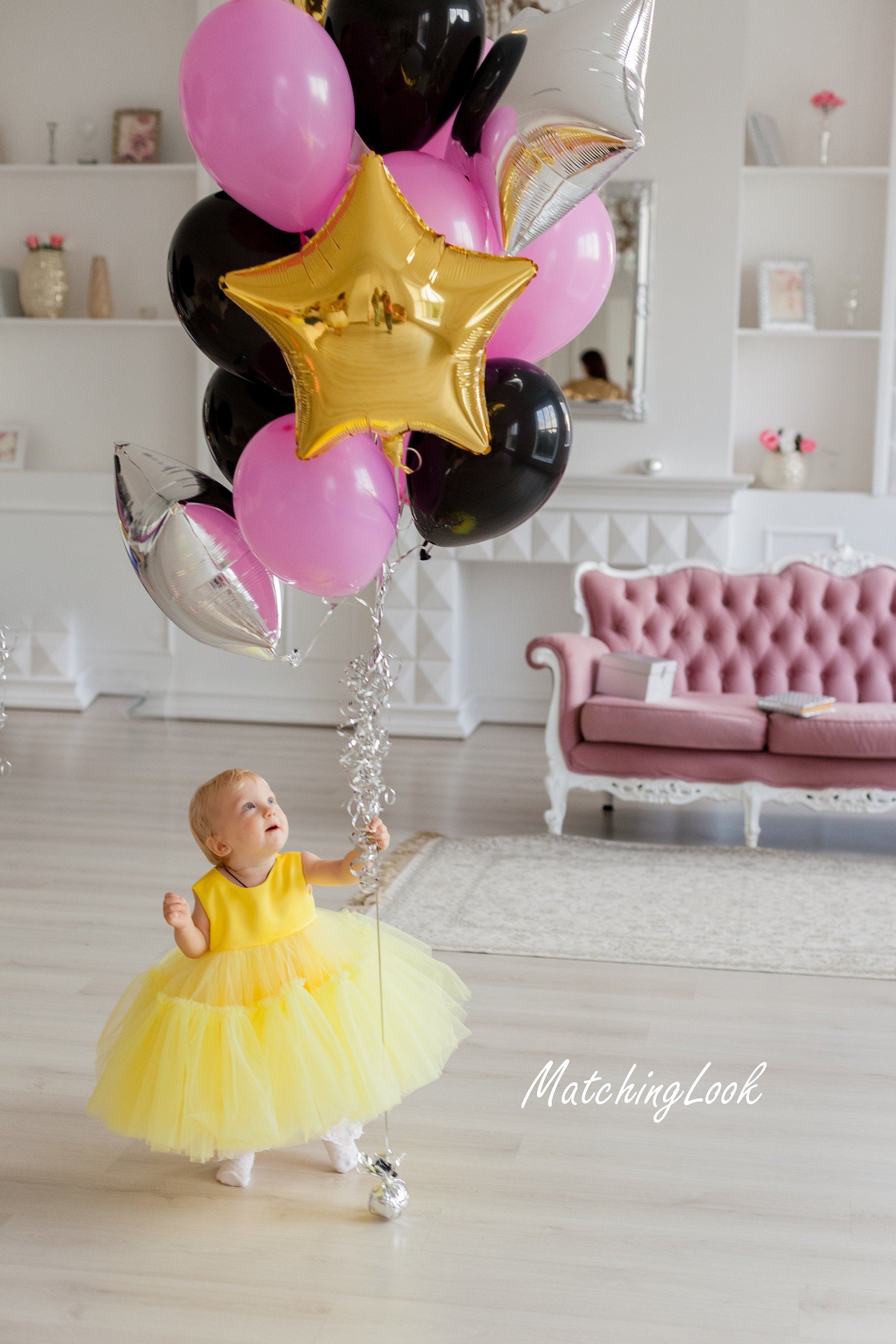 Yellow first birthday cheap outfit