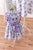 Floral Cotton Dress, Easter Dress, Vintage Style Dress, Girl Purple Dress, Pinafore Dress, Lilac Ruffle Dress, Girl Birthday Dress, Toddler