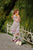 Floral Easter Dress, Girl Jabot Dress, Summer Dress, Ruffle Dress, Vintage Style Dress, Girl Retro Dress, Toddler Dress, Boho Petite Dress