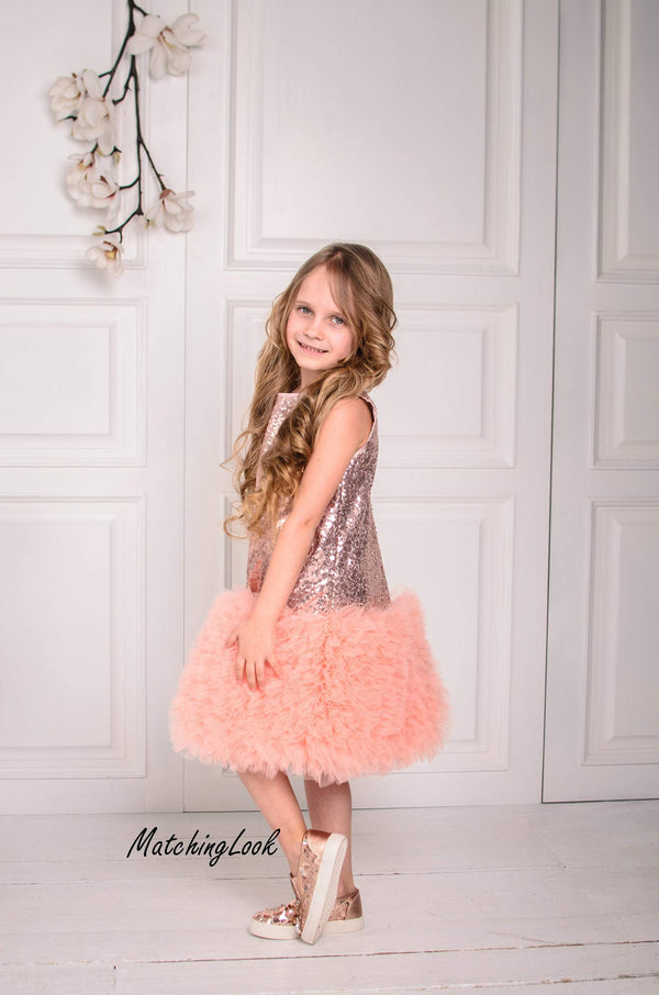 rose gold toddler dress Shop Flower Girl Dress, 1st Birthday Outfit, Sequin Dress, Baby Tutu Dress, Dress, Baby Girl Sequin Dress, special occasion size-womens-clothing_4