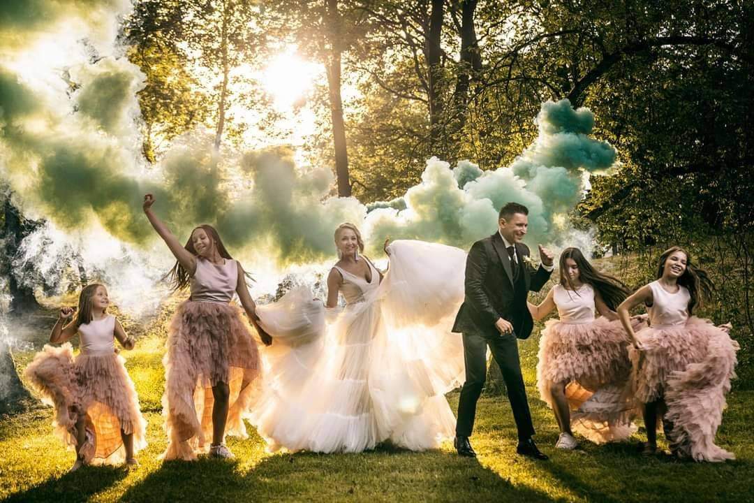 matching bridesmaid and flower girl dresses Matching Flower Girl and Wedding Dresses