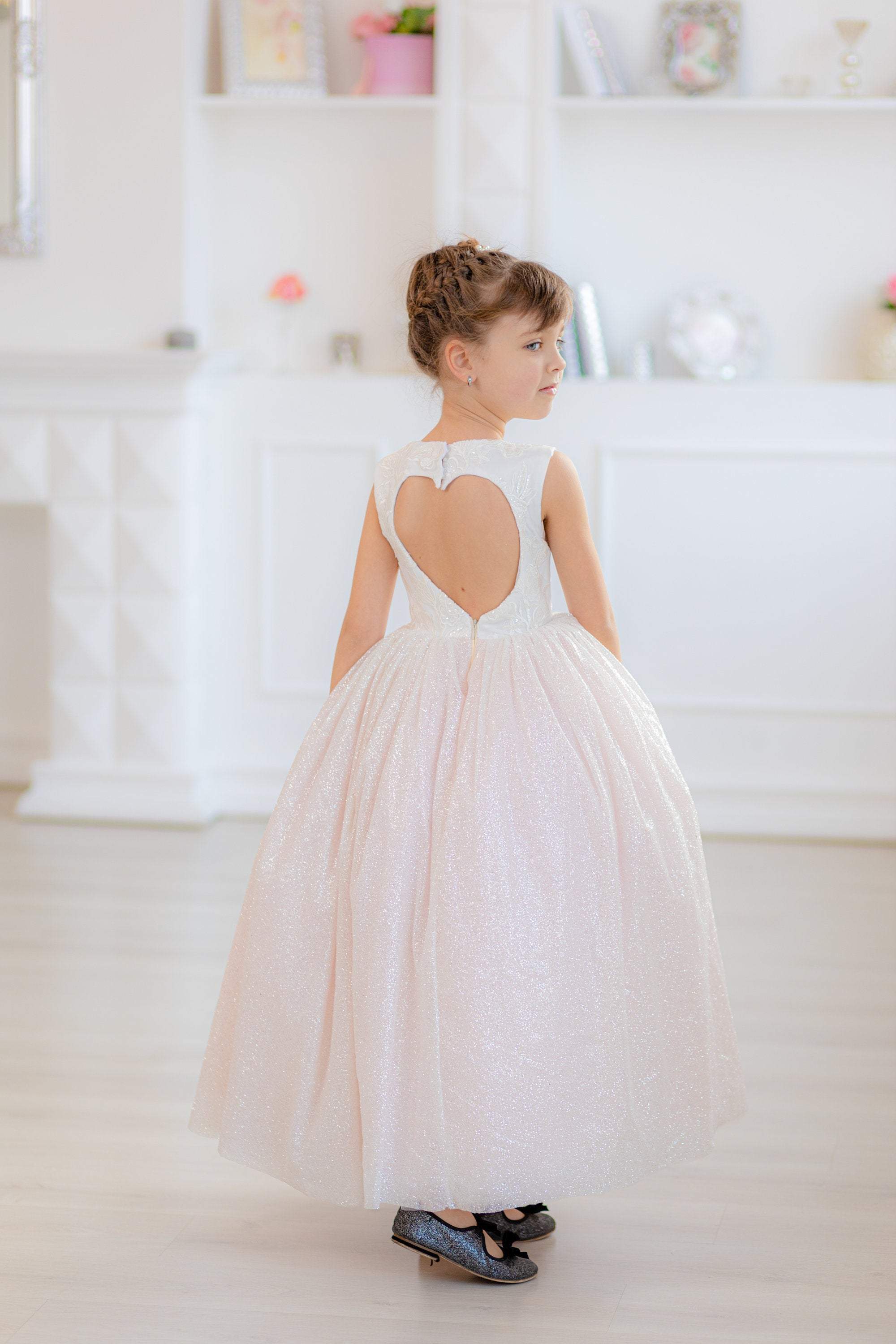 Matchinglook White Flower Girl Dress