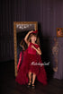 Girl Burgundy Dress, Designer Dress, Holiday Dress, Pageant Dress, Photoshoot Dress, High Low Dress, Princess Dress, Open Back Dress