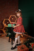 Girl Plaid Dress, Toddler Tartan Dress, Girl Photoshoot Dress, Plaid Ruffle Dress, Red Tartan Dress, Girl Tutu Dress, Elegant Midi Dress