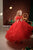 Girl Size 5 Red Dress, Girl Gown Dress, Princess Tulle Dress, High Low Dress, Photoshoot Dress, Girl Holiday Dress, Designer Dress, Pageant