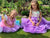 Girl tutu multilayered dress for unicorn party in lavender color with pearl sequins - Matchinglook