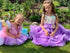 Girl tutu multilayered dress for unicorn party in lavender color with pearl sequins