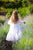 Girl White Dress, Birthday Party Dress, Flower Girl Dress, Photoshoot Dress, Puff Sleeves Dress, Girl Formal Dress, Elegant Dress, Sheer