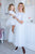 Girl White formal sequin Dress