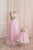 Gold and pink birthday outfit, Mother daughter matching dress, Matching mother daughter dress, Mommy and Me outfits, Pink floor length dress - Matchinglook