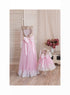 Gold and pink birthday outfit, Mother daughter matching dress, Matching mother daughter dress, Mommy and Me outfits, Pink floor length dress