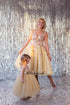 Gold blush tutu matching outfits, Mmommy and Me dress, Lace Matching Mother Daughter Dress