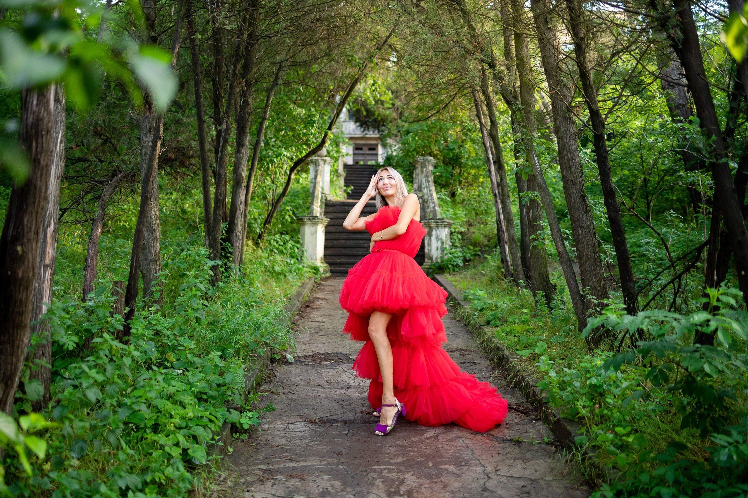 Shop High Low Tutu Tulle Dress, Red Asymmetrical Tiered Dress, Prom Dress, Sweetheart Dress with train, Engagement Dress, Red Birthday Dress - ... Shop High Low Tutu Tulle Dress, Red Asymmetrical Tiered Dress, Prom Dress, Sweetheart Dress with train, Engagement Dress, Red Birthday Dress - ...