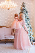 Holiday Special Occasion Matching Dress - Mother Daughter Matching Dress - Peach Mommy and Me Outfits - Birthday Tutu Dress