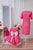 Hot Pink Dress, Mother Daughter Matching Dress, Mommy and Me Dress, Lace Dress, Baby Girl Dress, Princess Dress, Formal Dress, Elegant