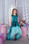 Little Mermaid Dress, Girl Ariel Dress, Blue Sequin Dress, High Low Dress, Girl Train Dress, Princess Dress, Photoshoot Dress, Flower Girl