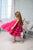 Flower Girl Dress, Hot Pink Dress, Girl Pageant Dress, Ruffle Tulle Dress, Tulle Layered Dress, Photoshoot Dress, Toddler Pageant Dress