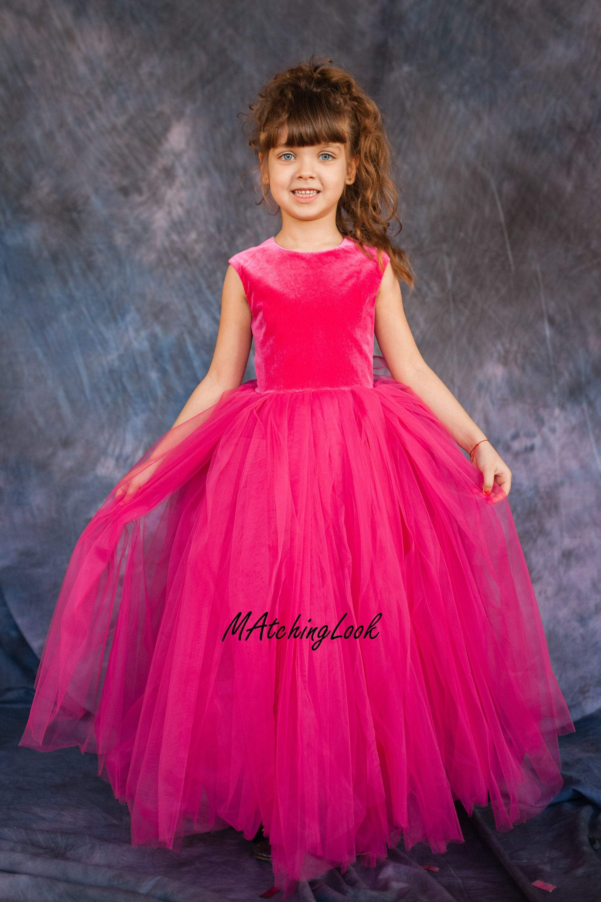 Shop Dark Pink Georgette Embroidered Yellow Net Gown Festive Wear Online at  Best Price | Cbazaar