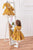 Easter Smock Dress, Long Sleeve Dress, Girl Retro Dress, Yellow Dress, Tutu Dress, Floral Dress, Girl Ruffle Dress, Vintage Style Dress