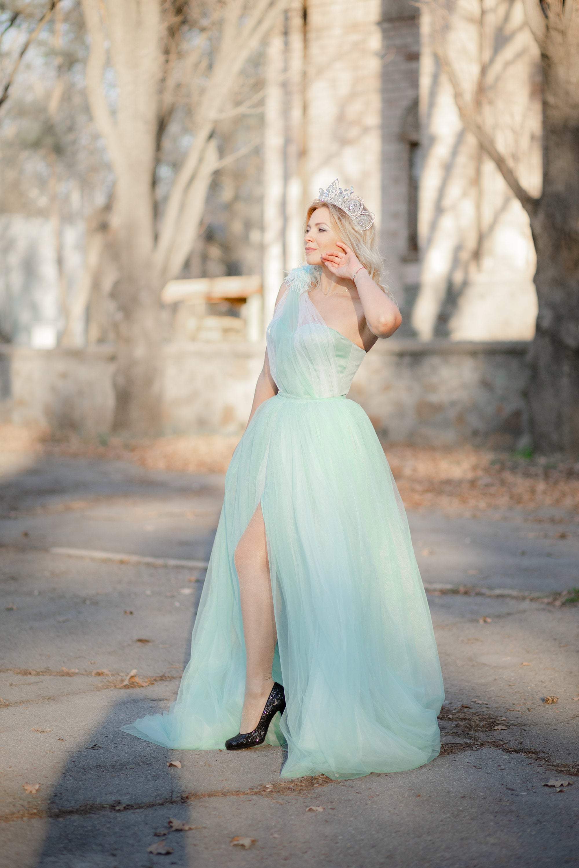Buy Pink Georgette Engagement Designer Gown Online