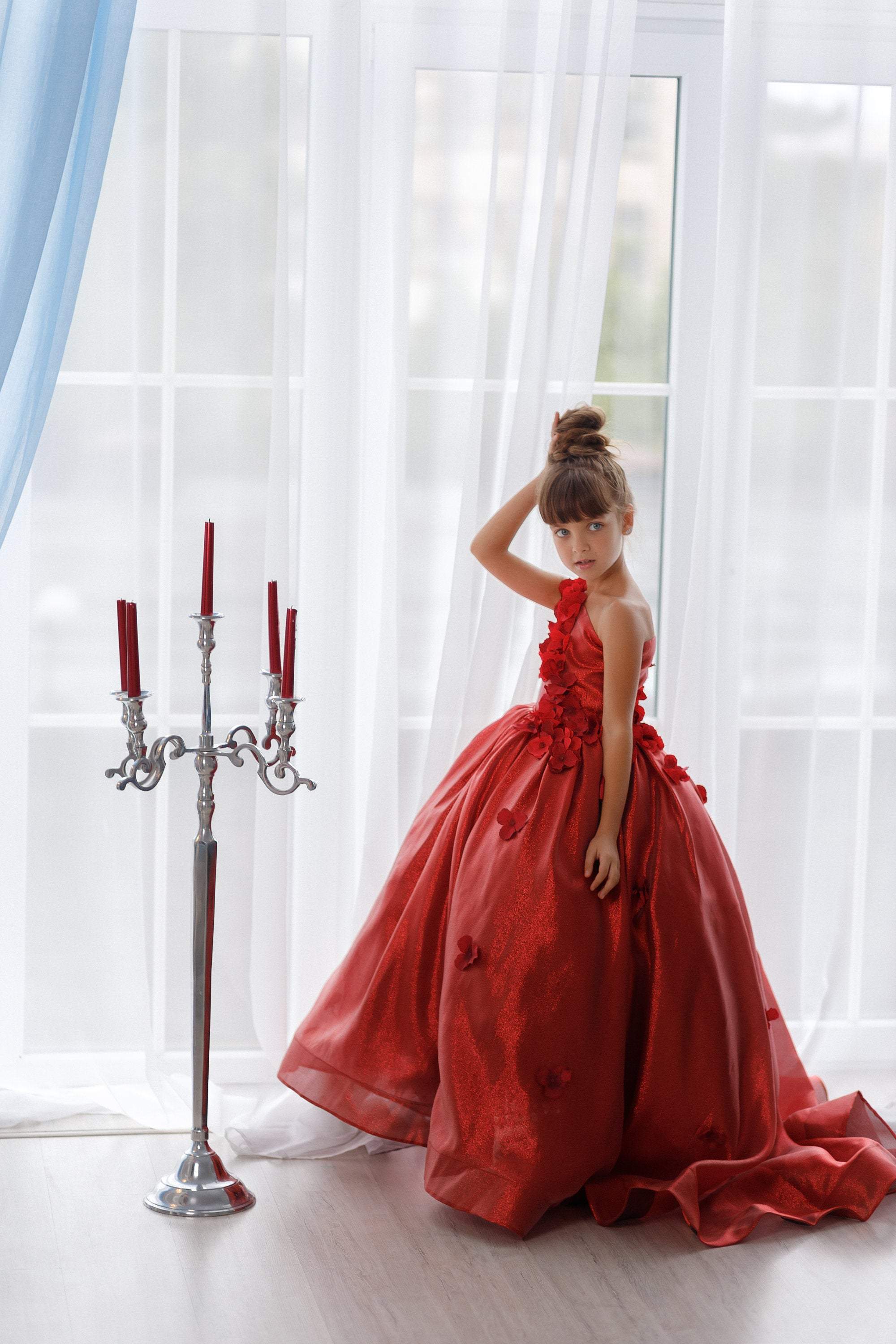 Belle Gold Satin Off-the-shoulder Princess Gown - Promfy