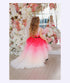 Pink Princess Dress, Flower Girl Dress, Toddler Gown Dress, Girl Tutu Dress, Formal Tulle Dress, Valentine's Dress, Photoshoot Dress,Elegant