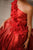 Dark Red Princess Dress, Toddler Gown Dress, Girl Birthday Dress, One Shoulder Gown, Girl Ball Gown, Flower Girl Dress, Photoshoot Dress