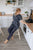 Star Print Pajama, Women Loungewear, Cotton Nightgown, Black Sleepwear, Women Nightwear, Slumber Party Pajama, Bridesmaid Pajama Set