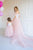 Blush Pink Tulle Gown Photoshoot, Matching Mommy And Me Outfit, Tulle Maternity Dress, Mother Daughter Matching Gown, Family Photoshoot