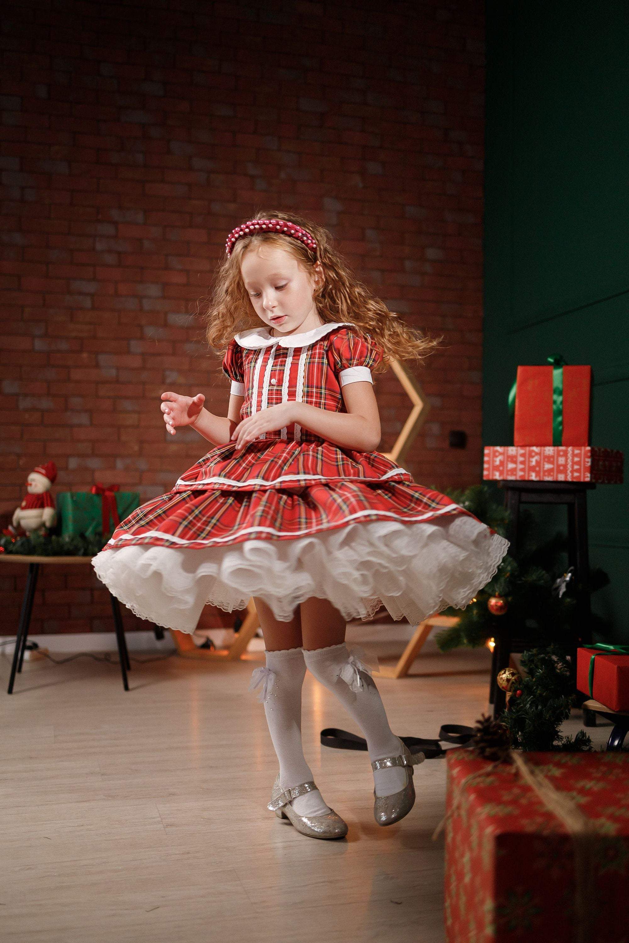 Shop Girl Plaid Dress, Toddler Tutu Dress, Red Tartan Dress, Preppy Dress, Girl Shirt Dress, Toddler Check Dress, Plaid Ruffle Dress,Formal Dress -