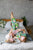 Women Pajama Set, Cotton Pajama, Tropical Print Pajama, Cozy Women Sleepwear, Flamingo Pajama, Bridesmaid Pajama, Green Pants and Shirt