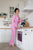 Pink Satin Pajama Set, Women Loungewear, Sexy Pajama, Bridesmaid Pajama, Silky Sleepwear, Women Homewear, Slumber Party Pajama, Cotton