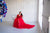 Red Maternity Robe, Tulle Gown Dress, Maternity Photoshoot Dress, Lace Pregnancy Gown, Evening Dress, Elegant Gown Dress, Red Maxi Dress