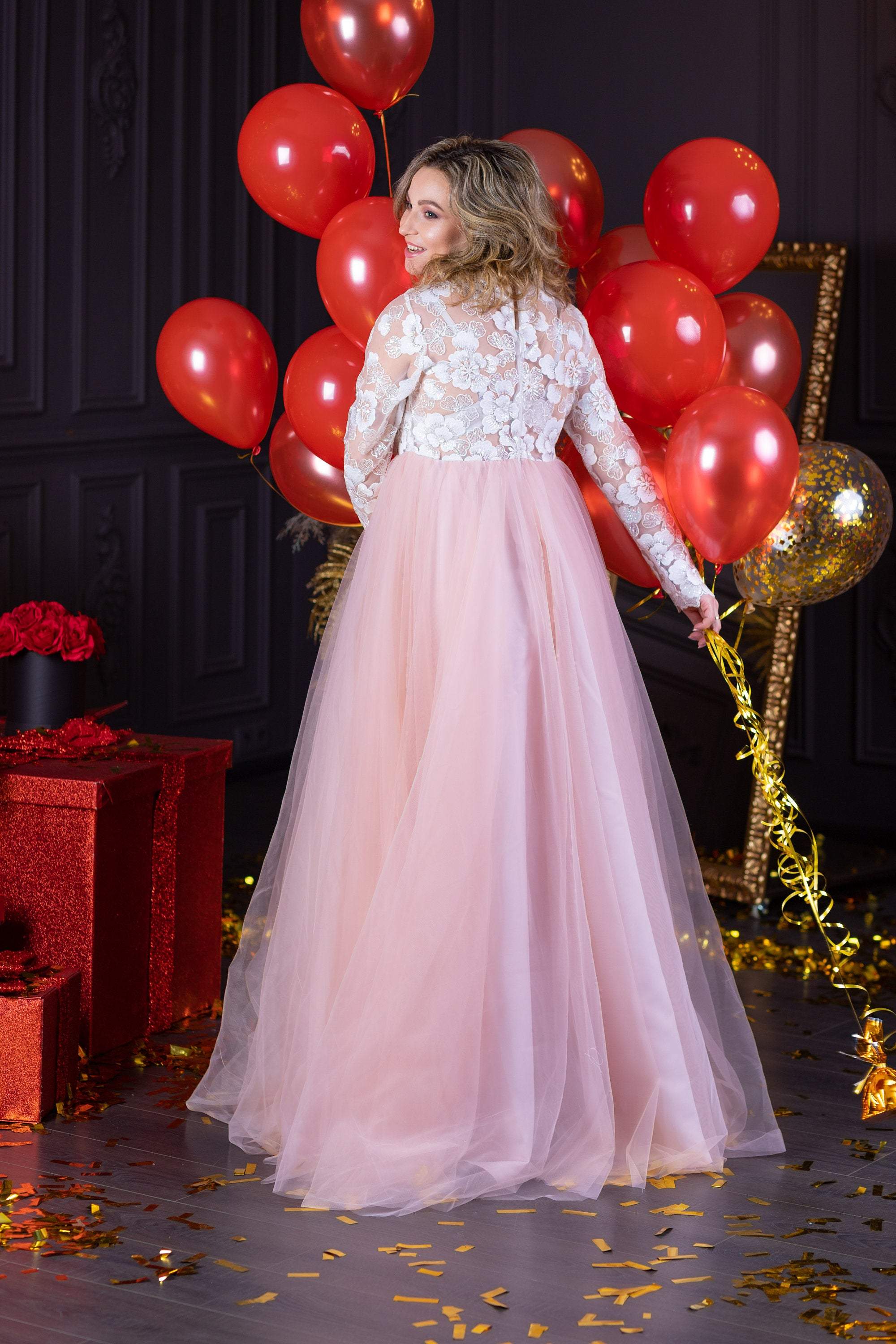 Noble Long Dresses Elegant Girls Ball Gown Kids Girl Princess Dresses  Wedding Clothing Party Dress Baby Girls Banquet YCBG1806 - AliExpress