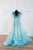 Ready to ship Teal Tulle Maternity Dress For Photoshoot, Maternity Gown, Maternity Baby Shower Dress