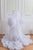 White Maternity Dress, Photoshoot Robe Dress, Tiered Tulle Robe, Pregnancy Dress, Maternity Ruffle Dress, Pregnancy Gown, Photosession Robe