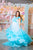 Aqua Blue Tulle Maternity Gown, Tiered Tulle Dress, Maternity Gown, Baby Shower Dress, Photoshoot Gown, Pregnancy Gown Dress