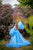 Baby Blue Tulle Maternity Dress, Tulle Robe for Photoshoot, Boudoir Tulle Dress, Pregnancy Gown, Frilled Dress for Photoshoot, Ruffle Gown