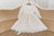 Ivory Linen Dress, Girl Baptism Dress, First Communion Dress, Linen Clothing, Jabot Dress, Linen Christening Dress, Vintage Style Dress