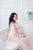 Lace Maternity Boudoir Gown for Photo Shoot in blush pink color - Matchinglook
