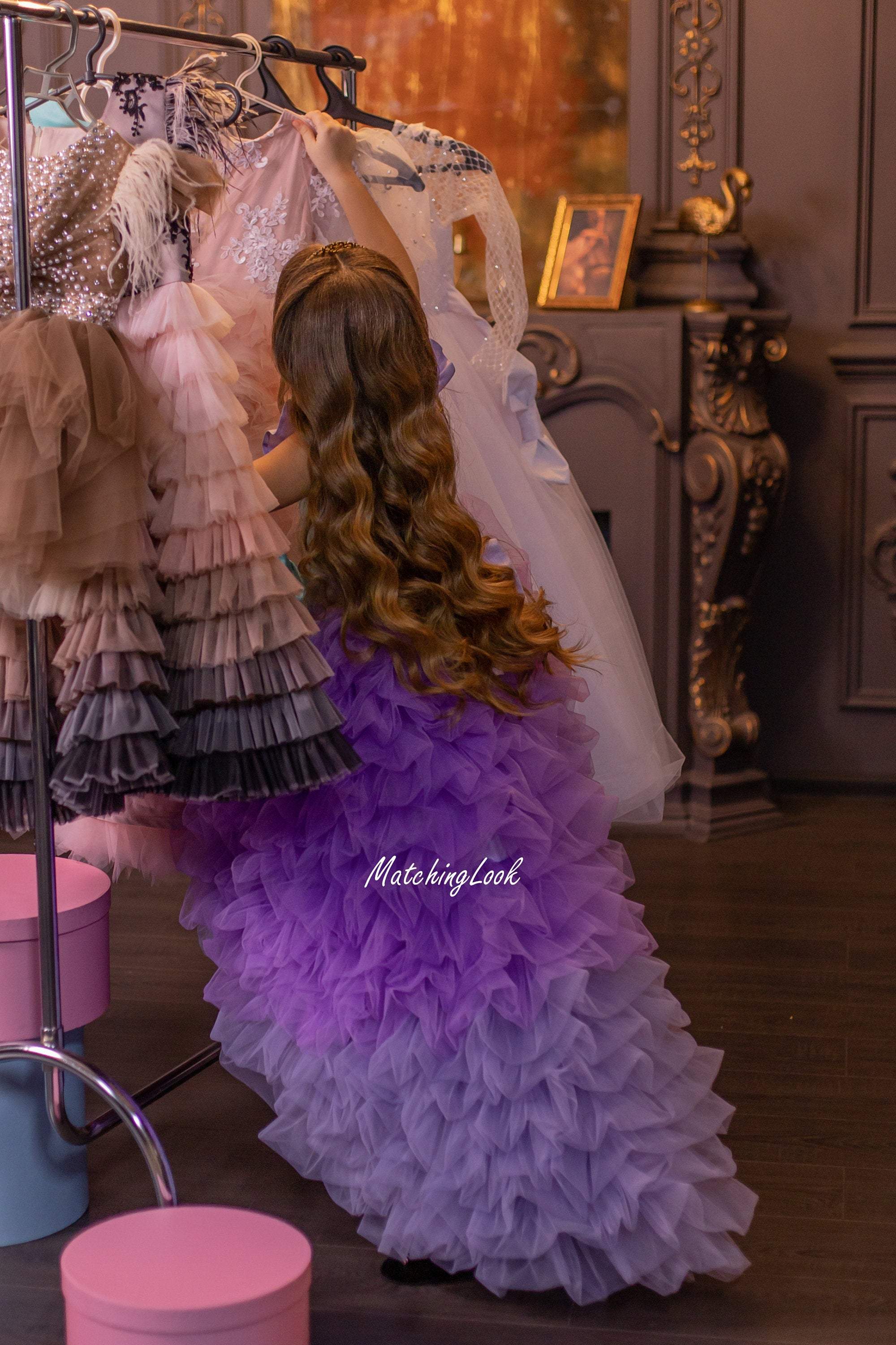 Vintage Lavender Wedding Gown Long Sleeve Debut Sweet 16 Dresses 51010 –  Viniodress