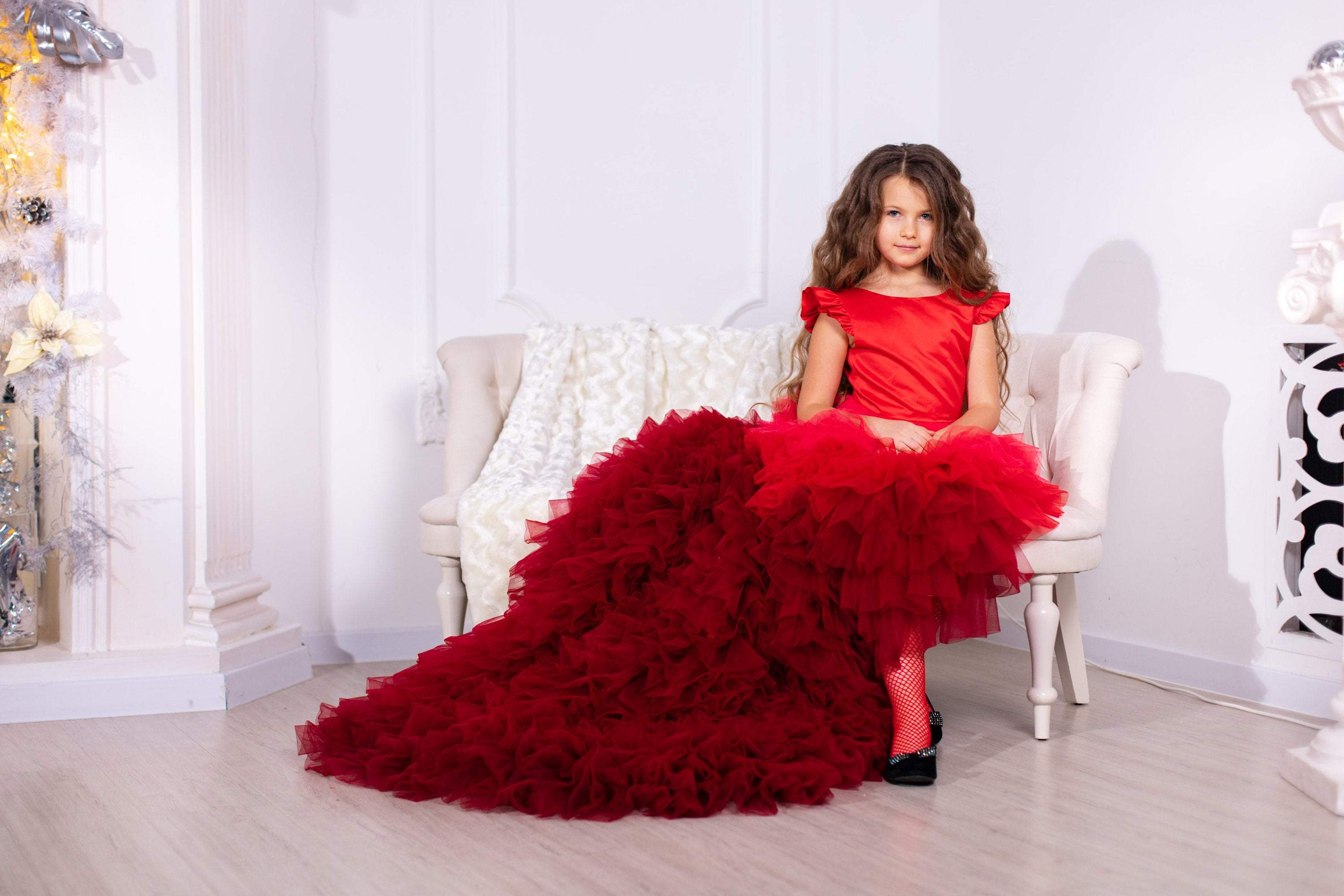 Petals And Poise Ruffled Gown – ForeverKidz