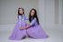 Lavender Mother daughter matching tutu dresses, Knee length dresses for Mom and baby, party dress with sleeves, Mommy and Me low high tutu