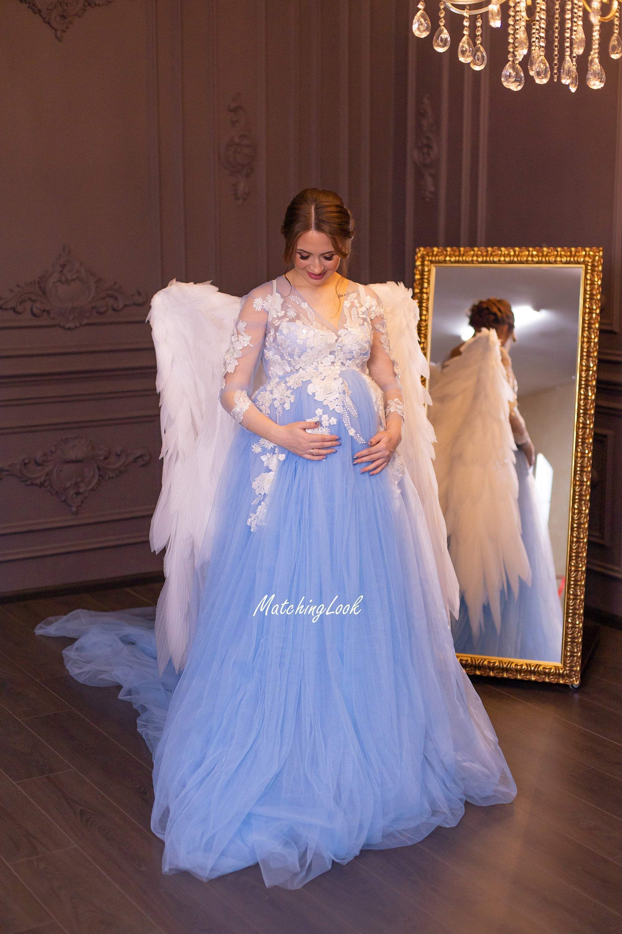 Baby blue color hotsell dress