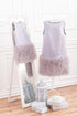 Light Grey Matching Mommy and Me party tulle dresses of loose fit