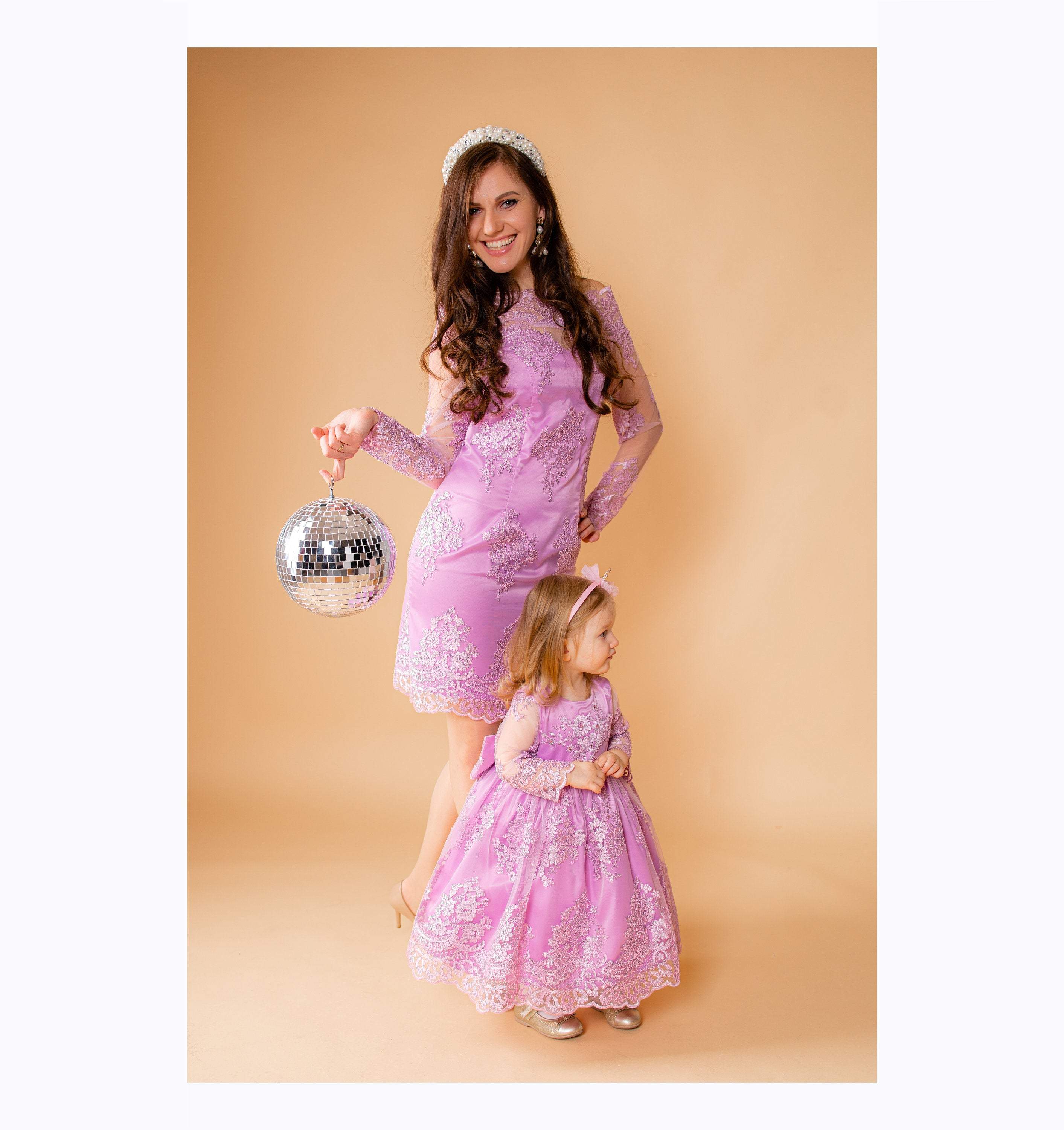Shop Lilac Formal Dress, Mother Daughter Matching Dress, First Birthday Dress, Lace Mommy and Me Dress, Party Outfits, Special Occasion Dress - Shop Lilac Formal Dress, Mother Daughter Matching Dress, First Birthday Dress, Lace Mommy and Me Dress, Party Outfits, Special Occasion Dress -
