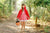 Little Red Riding Hood Dress, Girl Easter Dress, Check Dress, Girl Red Riding Hood Costume, Costume With Cape, Vintage Style Dress, Collar
