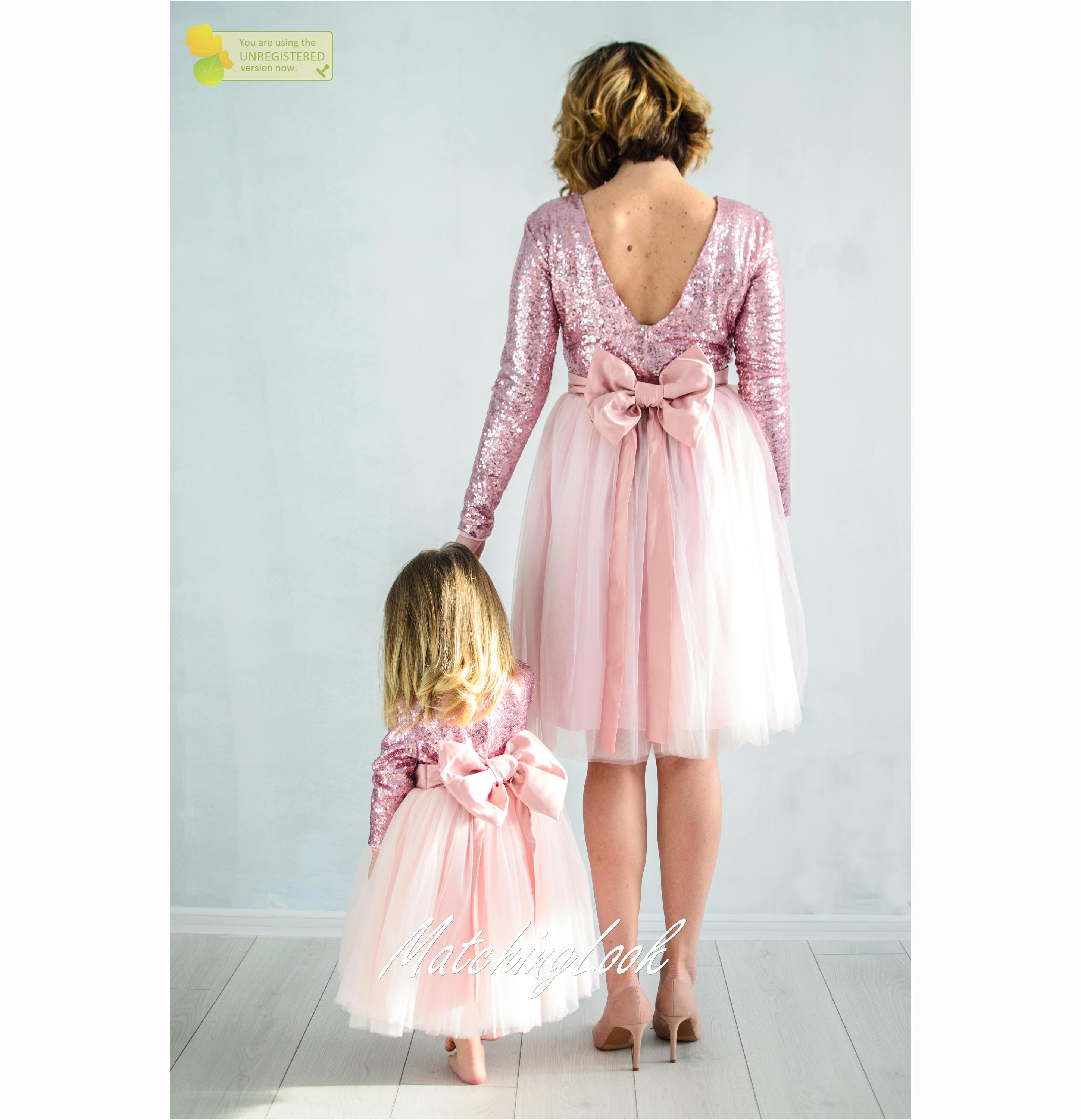 Shop Matching Mommy and Me Pink Mother Daughter Matching Dresses