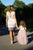 Blush Mommy and Me matching outfits with Lace, Mommy pencil Knee length dress and tutu girls birthday gown