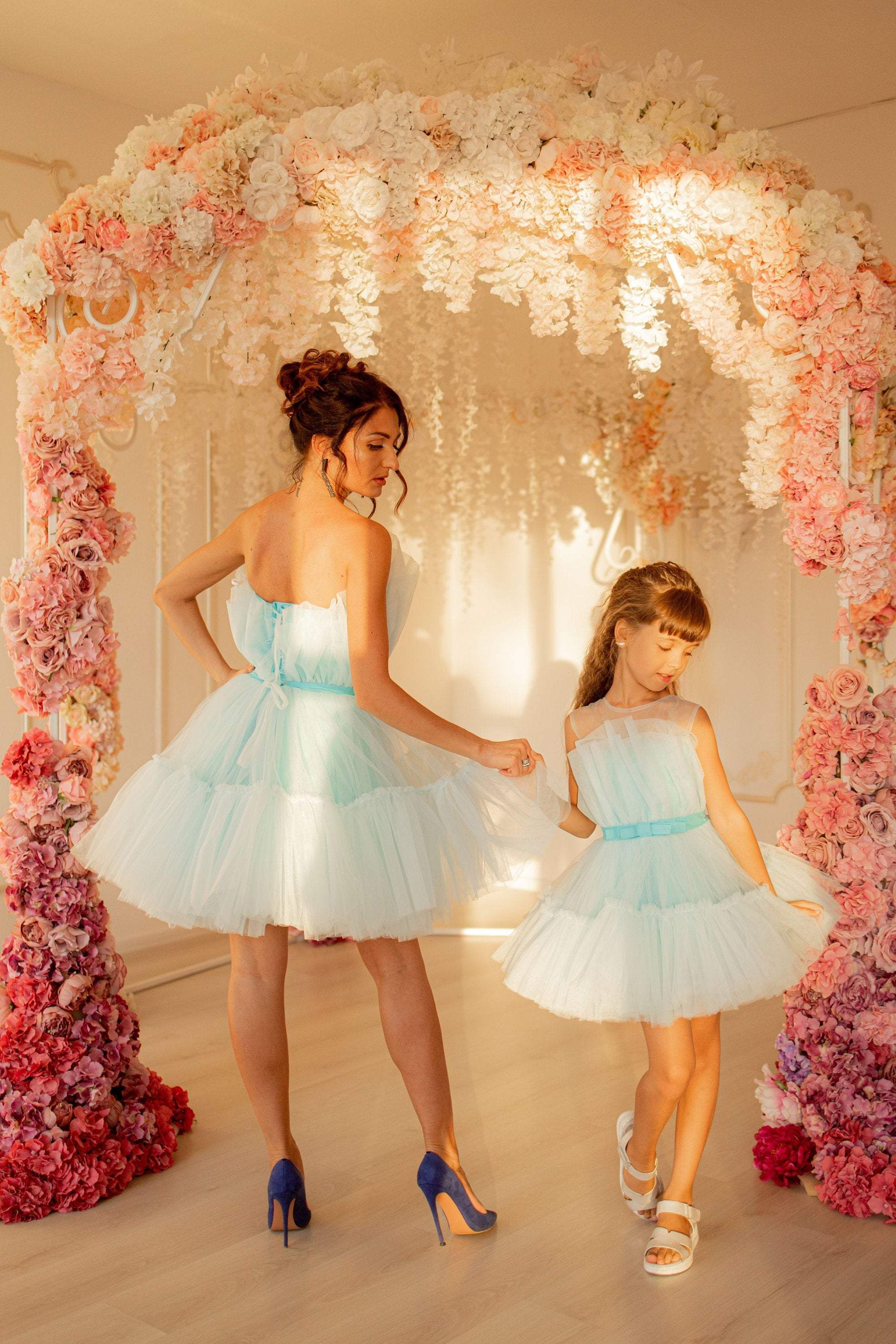 Shop Matching Photoshoot Dress, Formal Dress, Blue Tutu Dress, Mommy and Me Dress, Puffy Tulle Dress, Blue Princess Dress, Flower Girl Dress - Shop Matching Photoshoot Dress, Formal Dress, Blue Tutu Dress, Mommy and Me Dress, Puffy Tulle Dress, Blue Princess Dress, Flower Girl Dress -